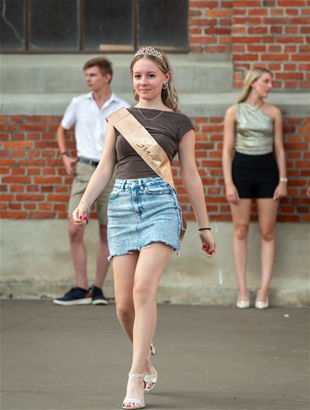 Modellen klaar voor catwalk in Lloret de Mar