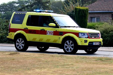 MUG-auto beschadigd bij botsing