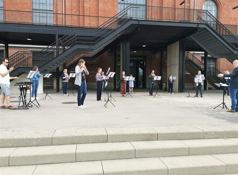 Muzikanten van De Heidegalm speelden voor troost