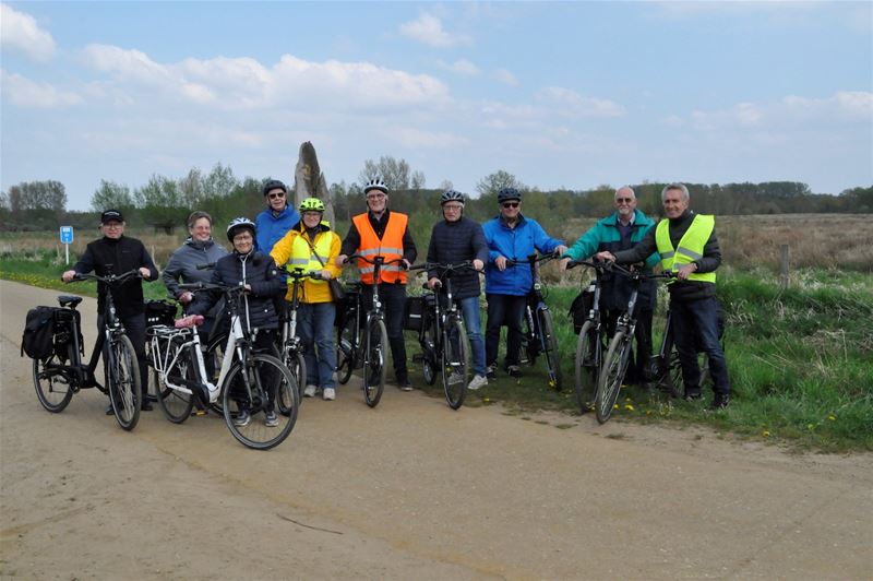 Neos fietste in het gebied van de Mangelbeek