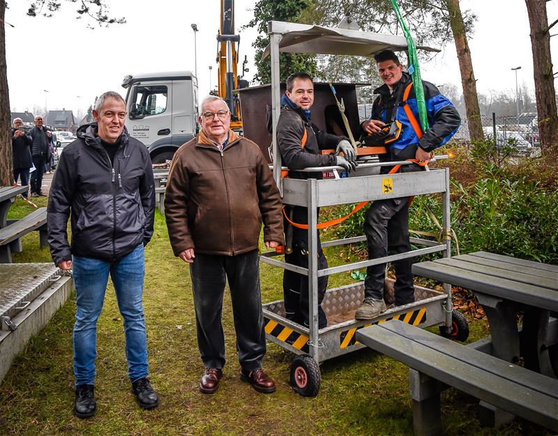 Nestkast aan SFZ hangt klaar, nu nog de slechtvalk