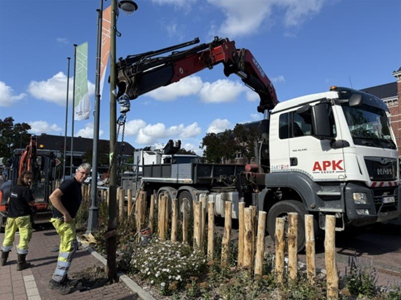 Nieuw verlichting op het Sint-Willibrordusplein