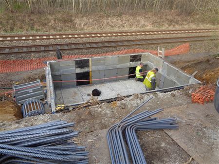 Nieuwe GSM-mast langs de spoorweg