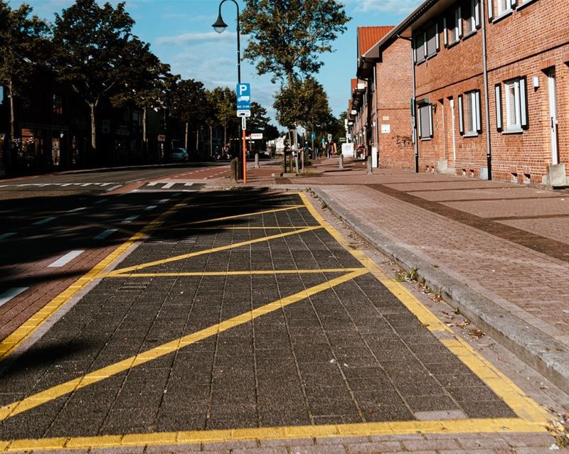 Nieuwe markering laad- en loszones werkt