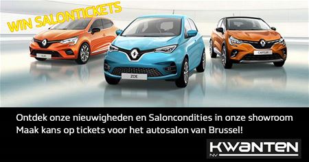 Nog eens 5 duotickets voor het Autosalon te winnen