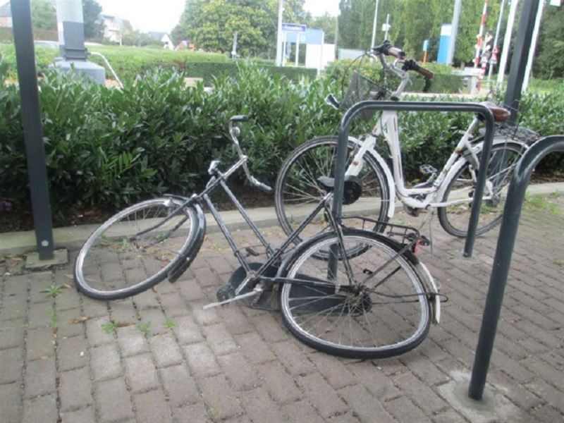 Nu ook fietsvandalisme aan Heusden-Station