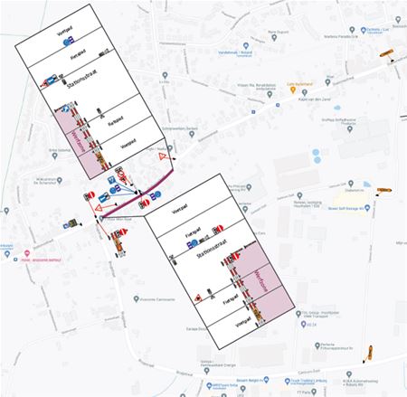 Omleiding door werken in Houthalen