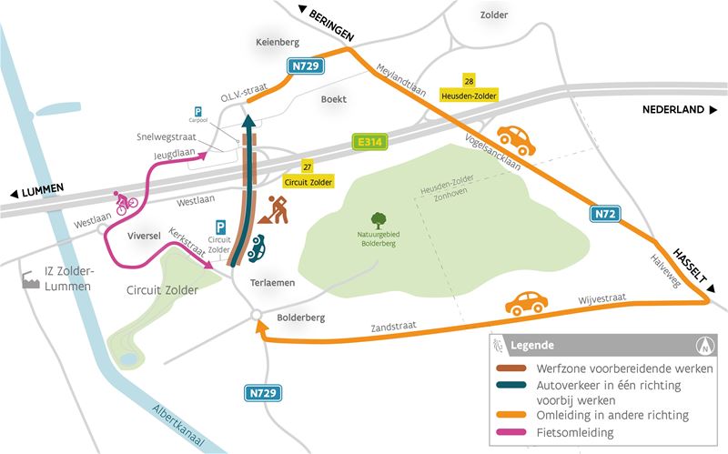 Omleiding Terlaemenlaan duurt tot volgende zomer