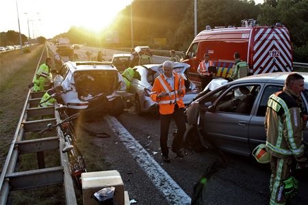 Ongevallen ontwrichten verkeer op E 314