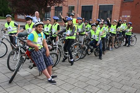 Ook fietsexamen in Berkenbos achter de rug