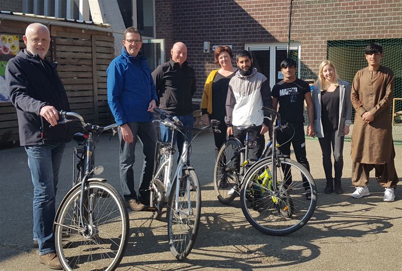 Ook in opvangcentrum worden fietsen gepromoot