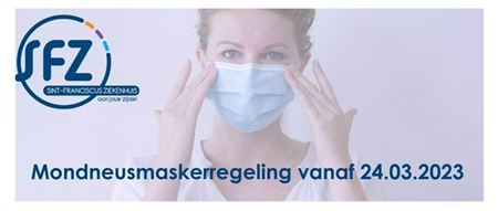 Ook in SFZ versoepeling van mondmaskerplicht