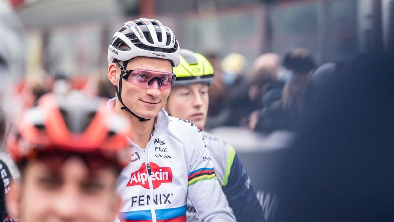Ook Mathieu van der Poel op cross in Zolder