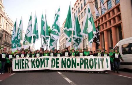 Ook personeel 't Weyerke betoogt in Brussel