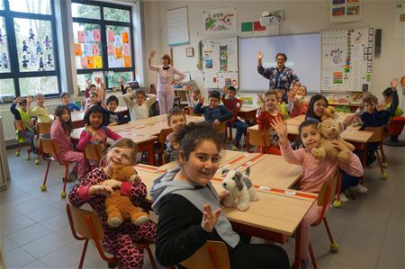 Ook scholieren in Berkenbos in pyjama