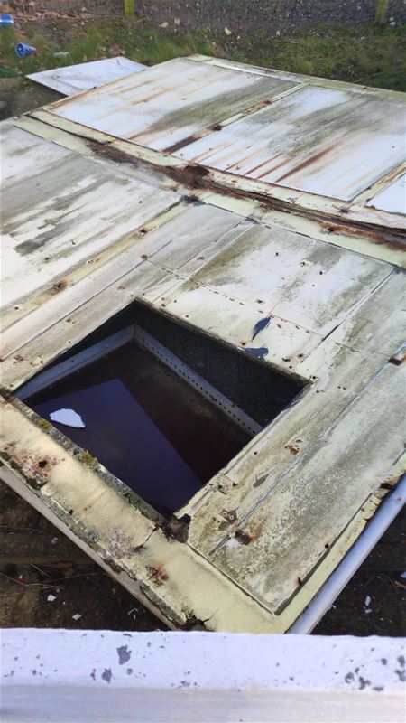 Ook scorebord is weggeblazen