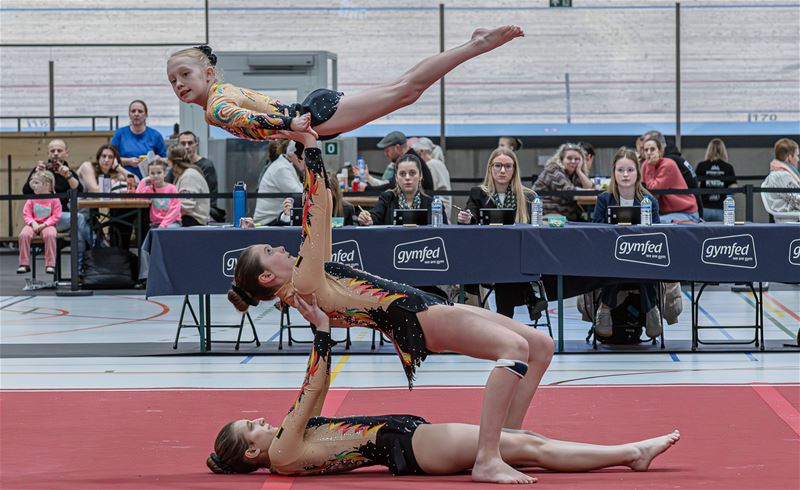 Ook tweede acro-gymdag leverde spektakel