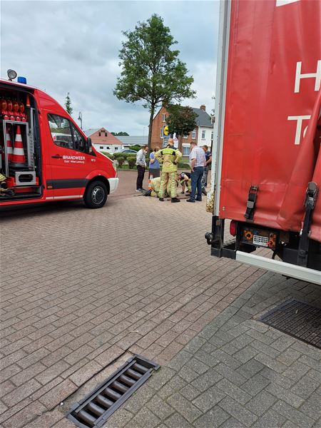 Ook waterlek vooraan in de Koolmijnlaan