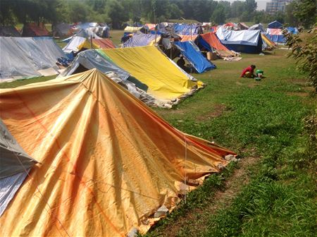 Overleven in een tentenkamp