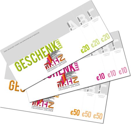 Papieren geschenkkaart voor 31/12 inleveren