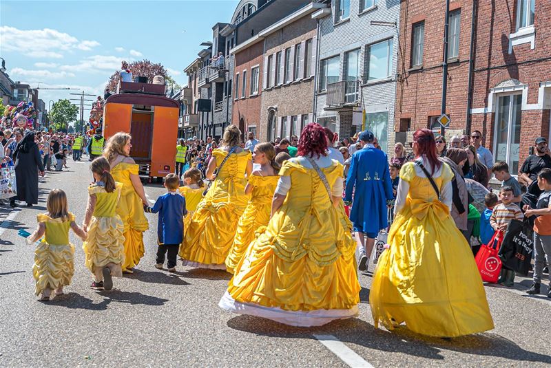 Parcours van de carnavalstoet zondag