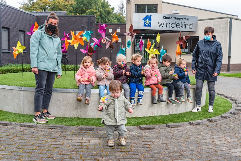 Peuters van 't Windekind blij met hun kunstwerk