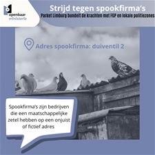 Politie en parket pakken spookfirma's aan