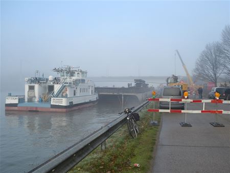 Ponton staat klaar