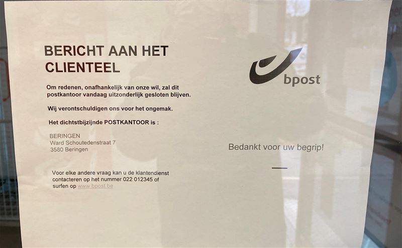 Postkantoor al tweede dag dicht