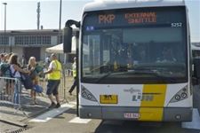 Pukkelpopbussen werden druk gebruikt