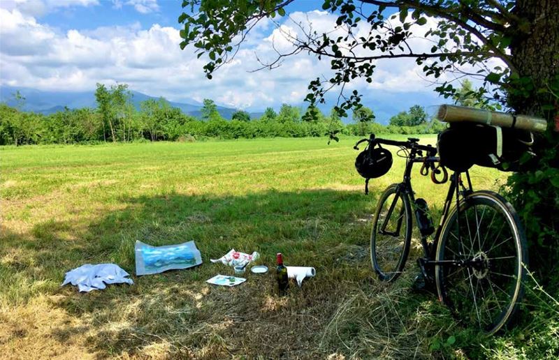 Quinten Torp fietste en schilderde in Noord-Italië