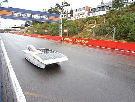 Regen in plaats van zon voor Solar Race