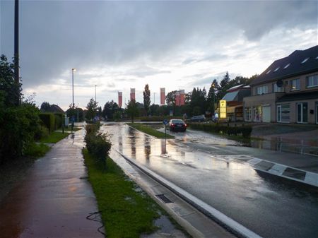 Regen veroorzaakt wat wateroverlast