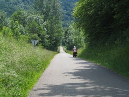 Reisbabbel voor fietsers en wandelaars in bib