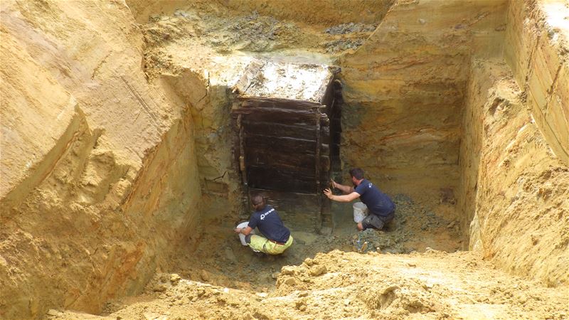 Romeinse woonerven en waterputten op Mortelveld