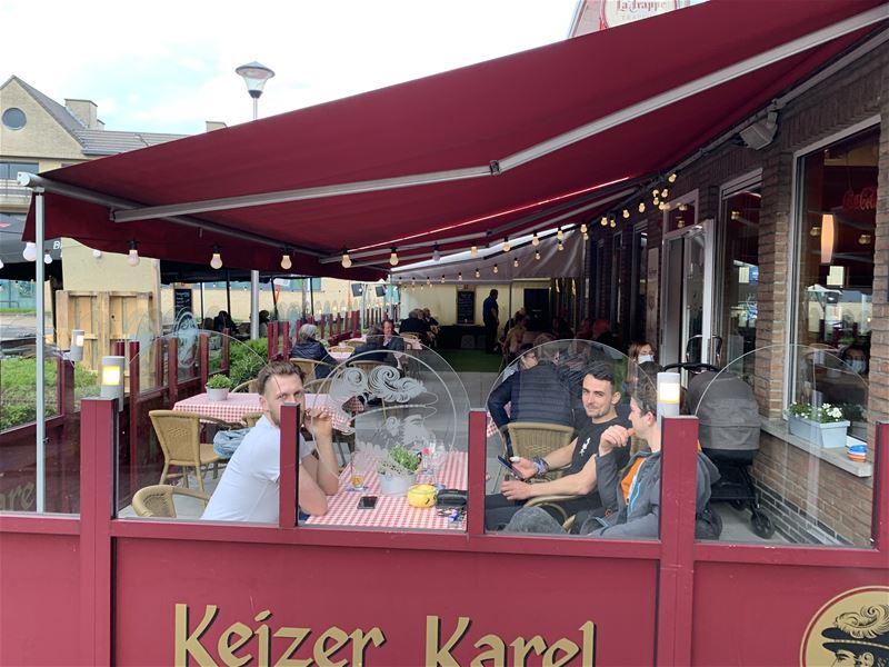Rustige herstart, geen overrompeling van terrassen