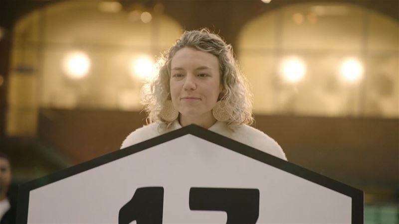 Saartje moest het spel nu verlaten ...