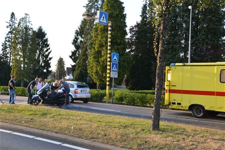 Scooterrijder gewond bij aanrijding