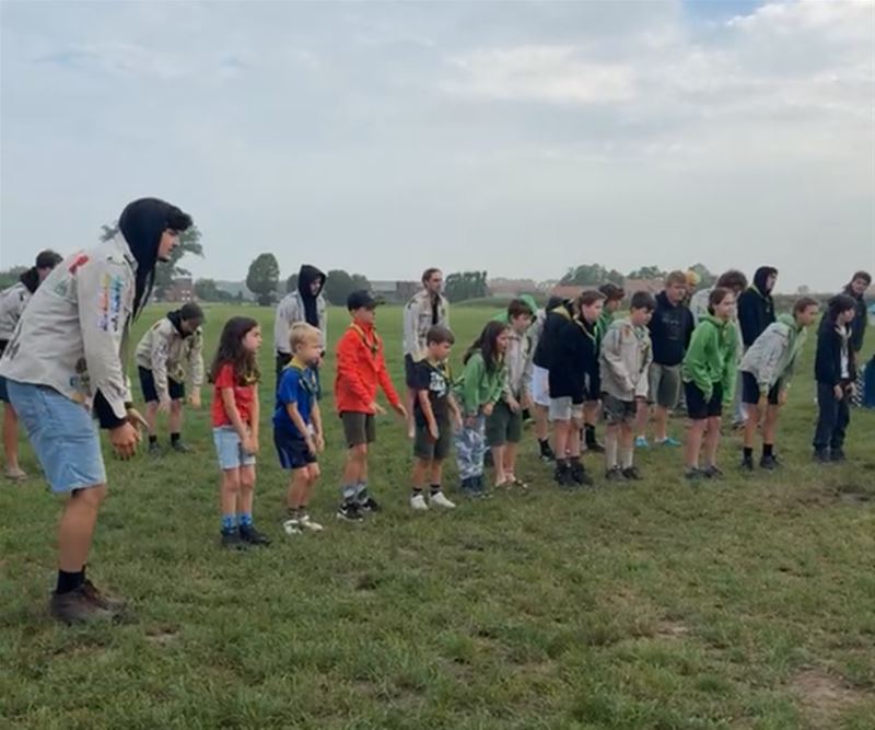 Scouts amuseren zich in Diksmuide