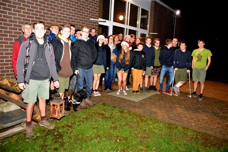 Scouts brachten het vredeslicht naar Eversel