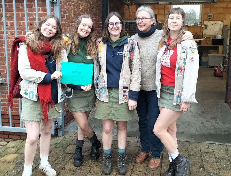 Scouts Eversel steunen Sint-Vincentius