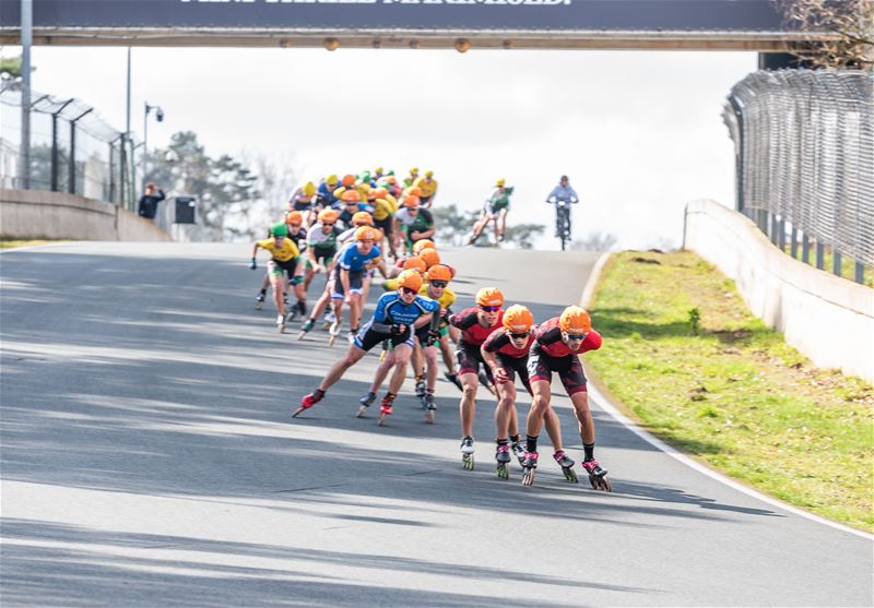 Skaters betwistten marathon op Circuit Zolder
