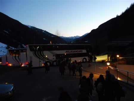 Skiërs terug naar huis