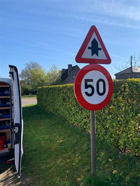 Snelheid wordt verlaagd naar 50 op 4 stroken