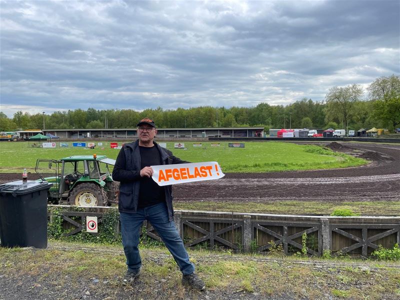 Speedway afgelast: regen maakt piste onberijdbaar