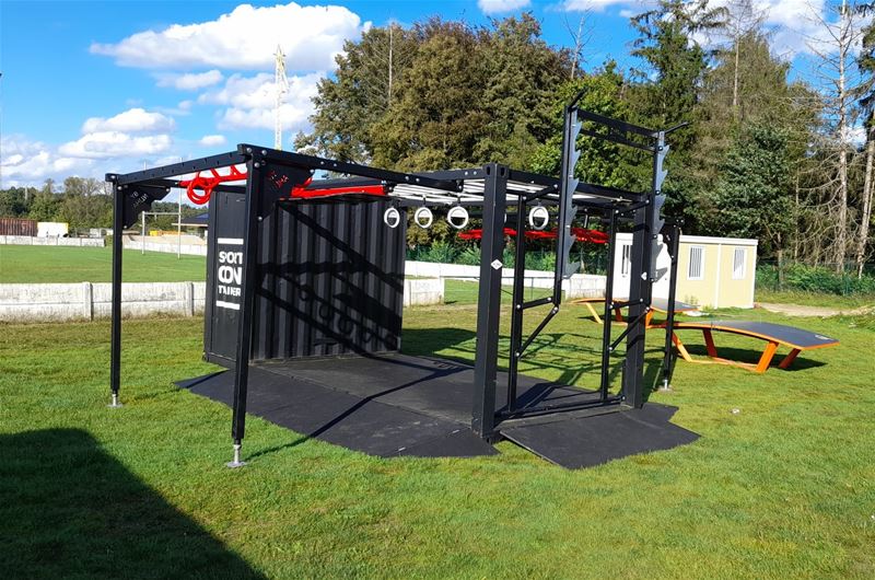 Sportcontainer op Vrijheidsite daagt je uit