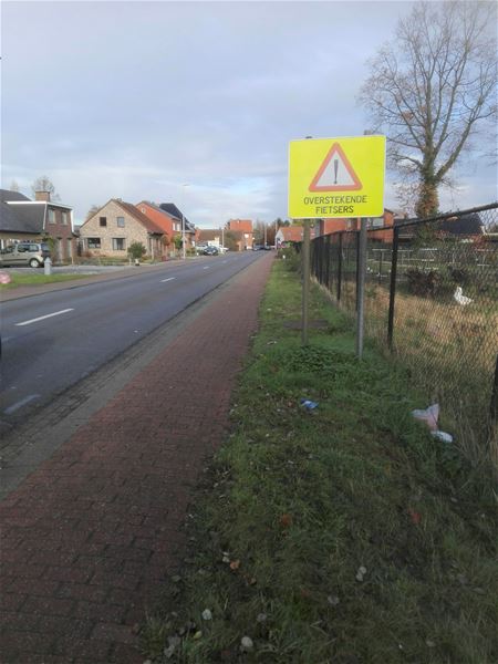 Staat het waarschuwingsbord verkeerd?