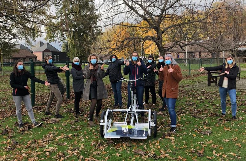 't Weyerke heeft zijn nieuwe rolstoelfiets