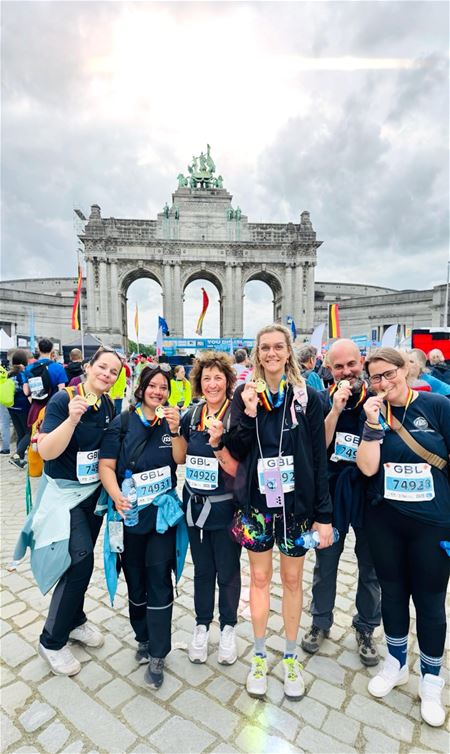 Team ISS wandelde de 20 km van Brussel