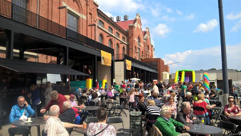 Terrasjesweer op de markt